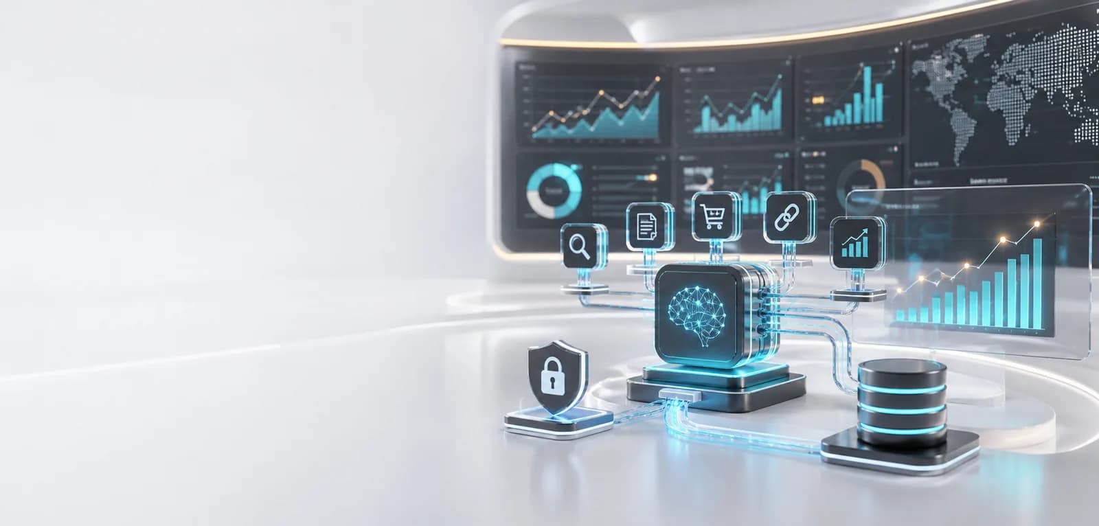 Affiliate AI control center with commerce, publishing, security, and revenue intelligence modules